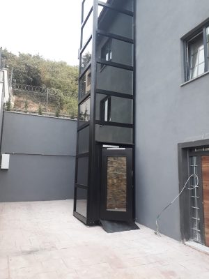 Dış Cephe Kabinli Ev Asansörü